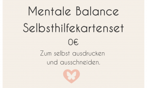 MentaleBalance - Selbsthilfekarten - ausschneiden & ausdrucken - 0€