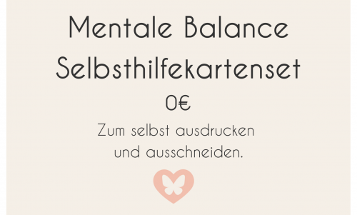 MentaleBalance - Selbsthilfekarten - ausschneiden & ausdrucken - 0€